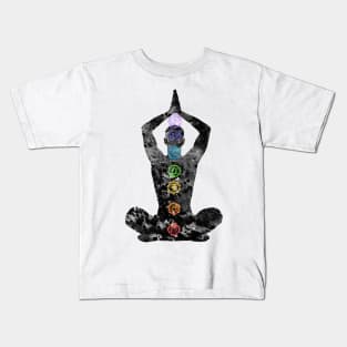 Meditating Man Kids T-Shirt